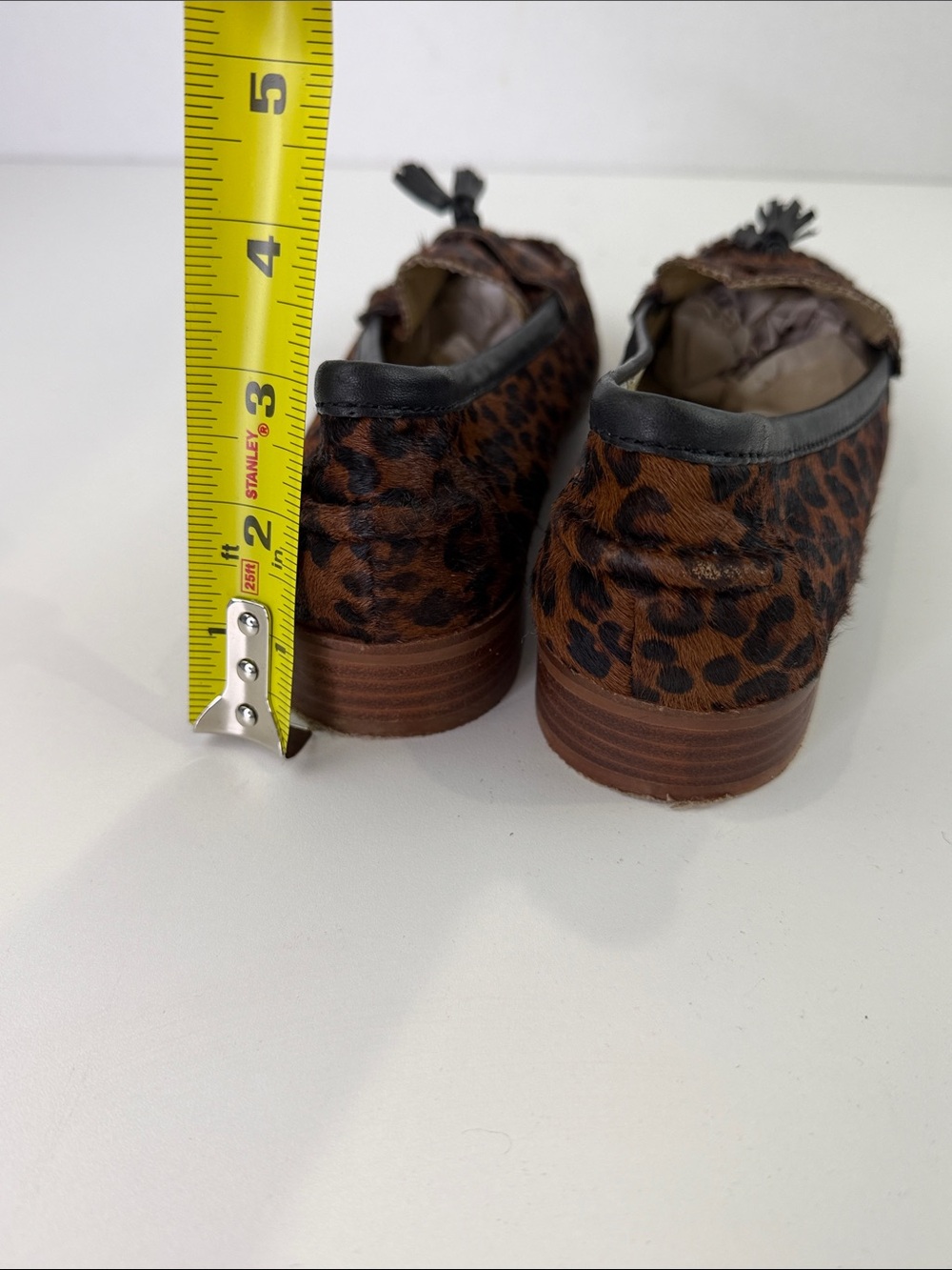 Dolce Vita Leopard Print Tassel Loafers - Brown & Black - Picture 7 of 10